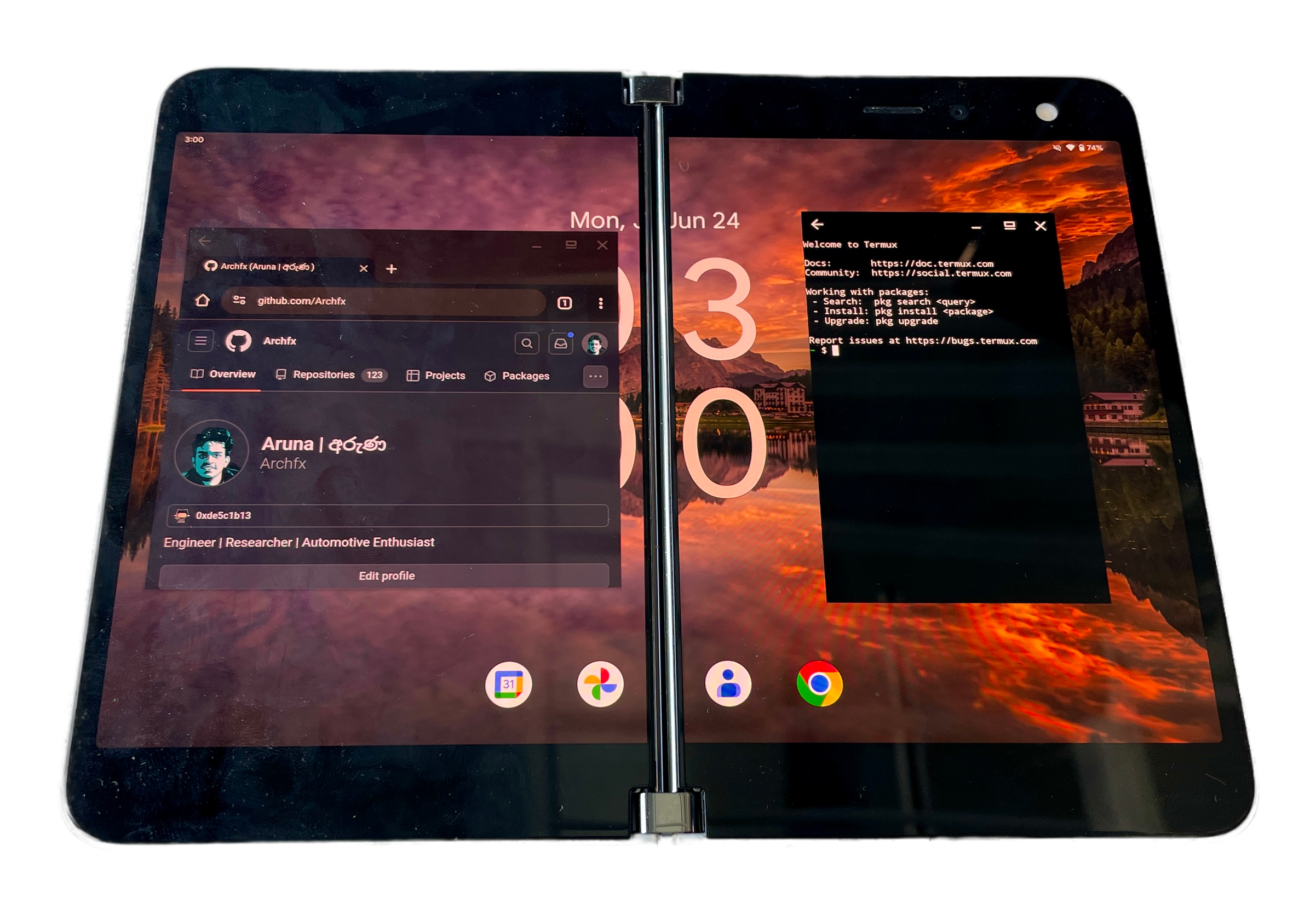 DUO-DE: Surface-Duo Dual Experience